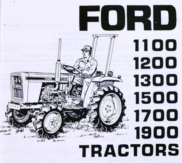 Ford 1500 Tractor Owners Operators Manual Parts Catalog Set - Image 8