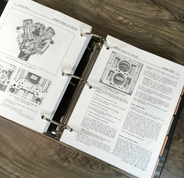 Case 1280 1280B Excavator Service Technical Manual Repair Drott 1689Pg Binder - Image 10