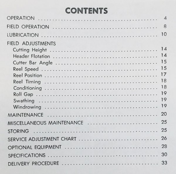 New Holland 489 Haybine Mower Conditioner Operators Owners Manual - Image 2