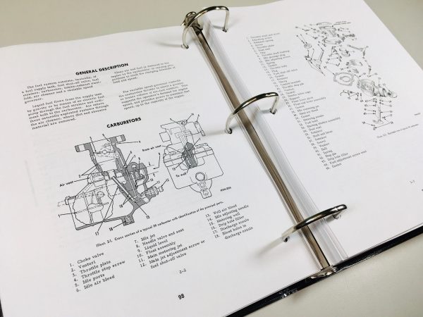 International 460 Diesel Gas Lp Tractor Service Manual Parts Catalog Repair Set - Image 7
