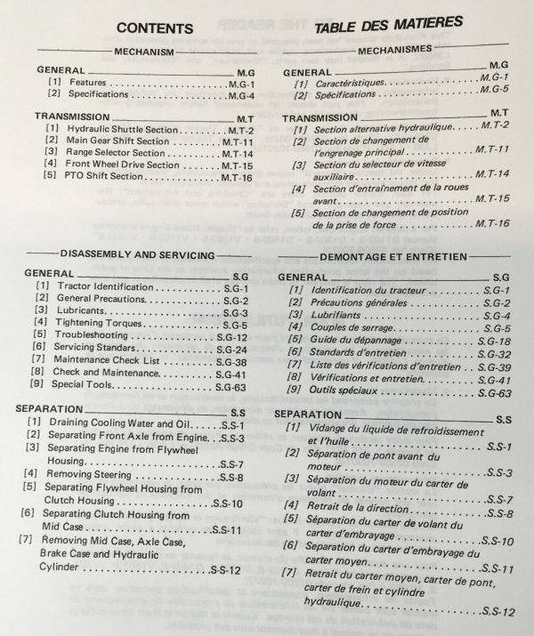 Kubota L355Ss Shuttle Shift Tractor Service Manual Repair Shop Technical Book - Image 2