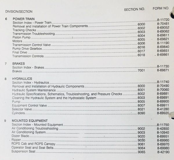 Case 1550 Crawler Dozer Technical Service Manual Parts Catalog Shop Book Set - Image 3