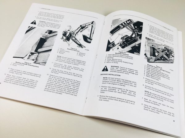 Ford 555A Tractor Loader Backhoe Operators Owners Manual Maintenance Operation - Image 6