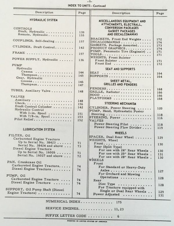 Farmall International 606 Gas Tractor Parts Operators Manual Set C-221 Book Ih - Image 5