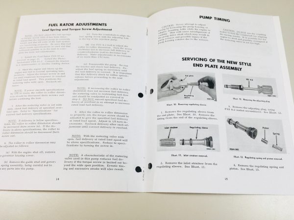 International D236 D282 D301 Fuel System Roosa Master Supplement Service Manual - Image 4