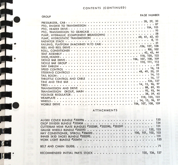 New Holland 1114 Windrower Parts Manual Catalog Assembly Schematic Swather Mower - Image 3