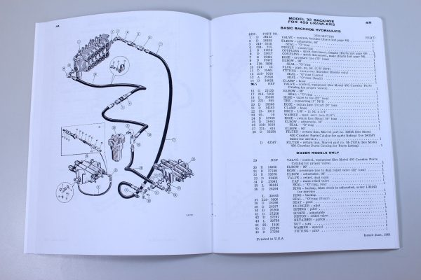 J I Case 32 Backhoe For 310 G 450 750 1000 D 1150 Crawlers Parts Catalog Manual - Image 6