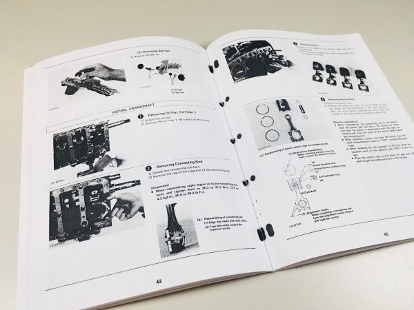 Kubota L235 L275 Tractor Service D1102 D1302 Engine Service Manual Set Repair - Image 12