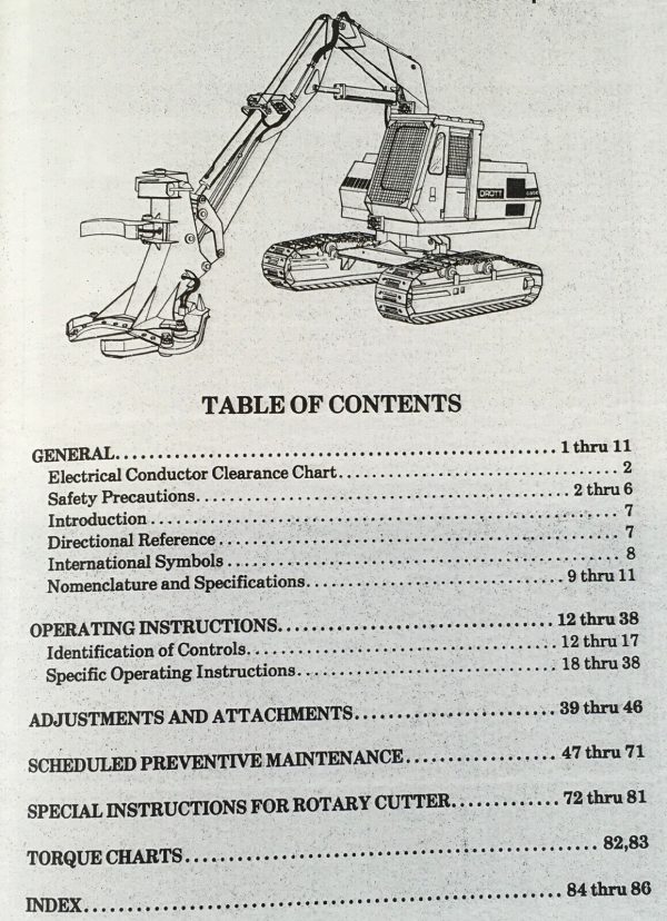 Case Drott 40LC Series B 40LCB Feller Buncher Operators Manual Owners Book - Image 2