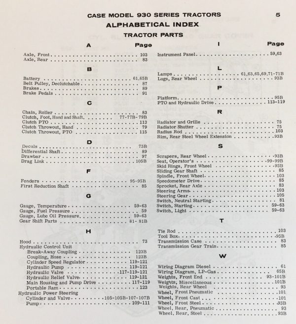 Case 930 931 Comfort King Tractor Service Manual Parts Catalog Set SN 8229001-Up - Image 6