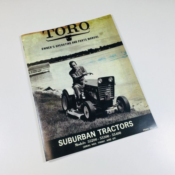 Toro 55200 55300 55400 Suburban Tractor Owner Operators Lawn Garden Mower