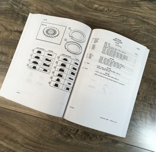 Case 900 Planter Unit Plate Type Central Drive Operators Parts Manual Set Owners - Image 7