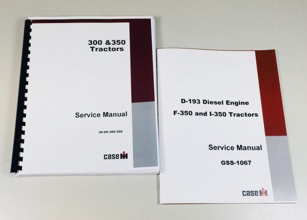 International Farmall 350 Tractor Diesel Engine Chassis Service Repair Manual