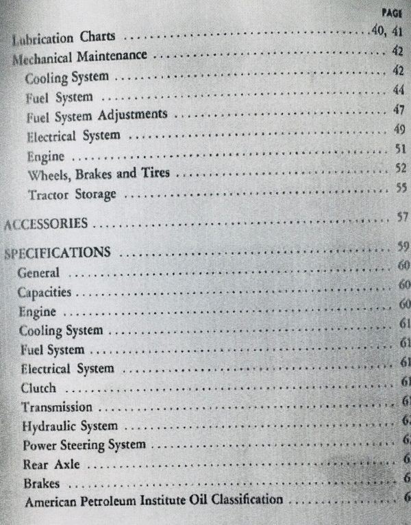 Ford 601D 801D 671 681 841 871 881 Diesel Tractor Operators Owners Manual - Image 7