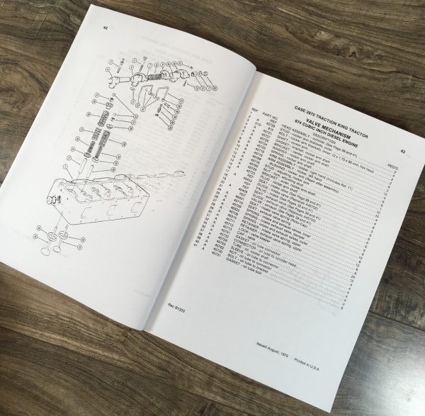 Case 2870 Traction King Tractor Parts Manual Catalog Book Assembly Schematic - Image 8