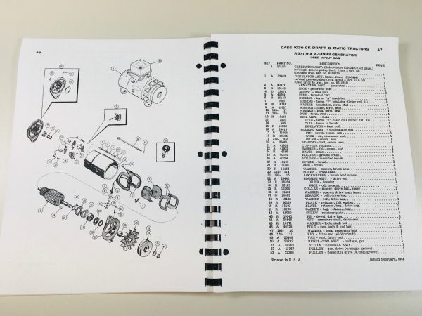 Case 1030 Series 1032 Western Special Tractor Service Manual Parts Catalog - Image 12