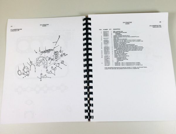 Allis Chalmers D15 Tractor Parts Manual Catalog Assembly Exploded Views Numbers - Image 4