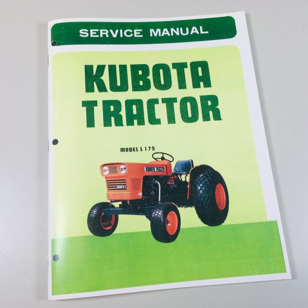 Kubota L175 Tractor Service Repair Manual Technical Shop Book Overhaul