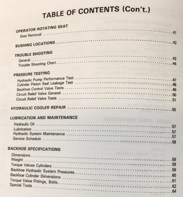 Ford Series 764 Backhoe Service Manual Repair Shop Technical Book Workshop - Image 3