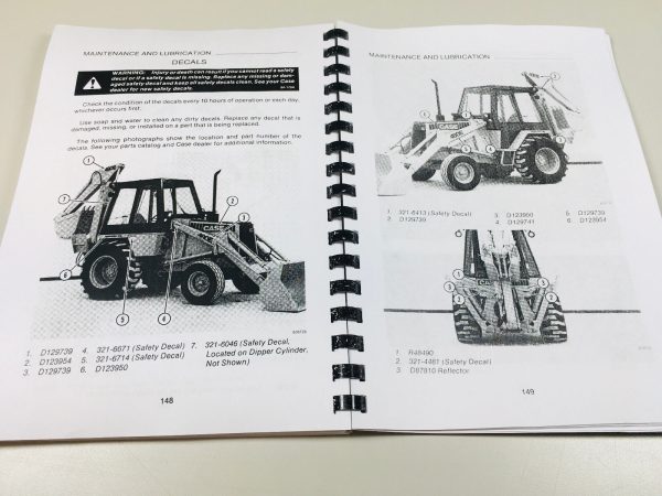 Case 480E Ll Loader Backhoe Loader Landscaper Operators Owners Manual - Image 7