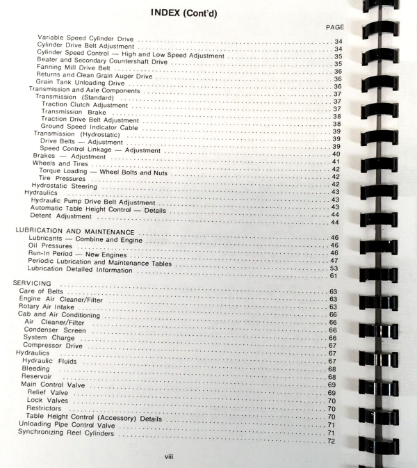 Massey Ferguson 510 Combine Service Parts Operators Manual Set SN -1201 003 653 - Image 3