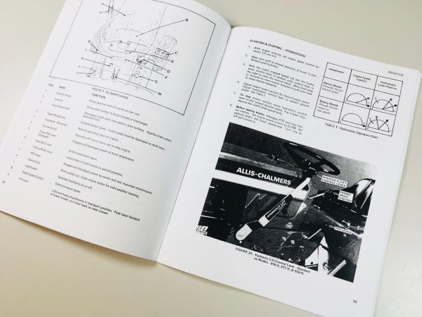 Allis Chalmers 912H 914 916H 917H Lawn Garden Tractor Service Operators Manual - Image 8