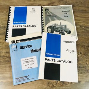 International 856 Tractor Parts Operators C301 Engine Service Repair Manual Set