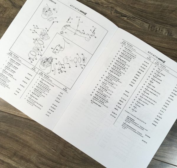 Kohler Kt17 & Kt19 Series Ii Engine Parts Manual Catalog Book Assembly Schematic - Image 3