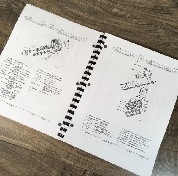 International 444 Diesel Tractor Parts Manual Set Catalog Book W/ 4 Cyl. Engine - Image 9