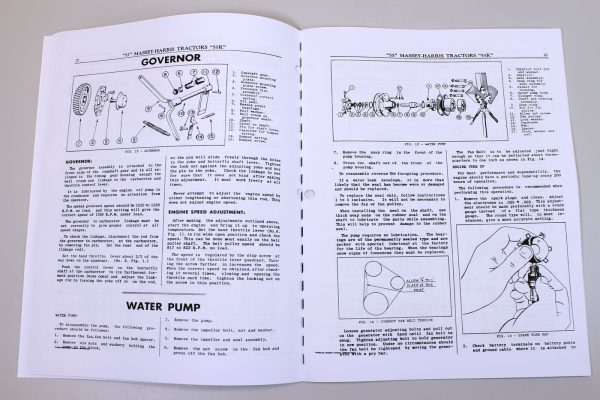 Massey Harris 55 55K Tractor Service Manual Repair Shop Workshop Ferguson - Image 2