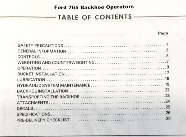 Ford 420 515 Tractor 735 Loader 765 Backhoe Service Parts Operators Manual Set - Image 8