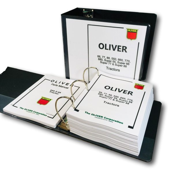 Oliver 550 Tractor Service Parts Manual Set Repair Workshop Shop Book Catalog