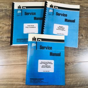 International 515 Diesel Pay Loader Service Manual Set Repair Shop Work Book