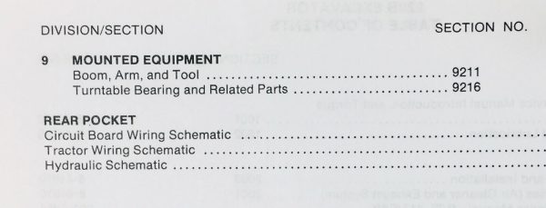 Case 220B Crawler Excavator Technical Service Parts Operators Manual Shop Set - Image 3