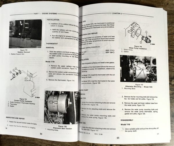 Ford 1110 1210 Tractor Service Manual Repair Shop Technical Workshop Overhaul - Image 6