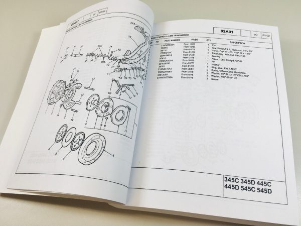 Ford 345C 445C 545C Tractor Loader Service Repair Manual Parts Catalog Shop Set - Image 11
