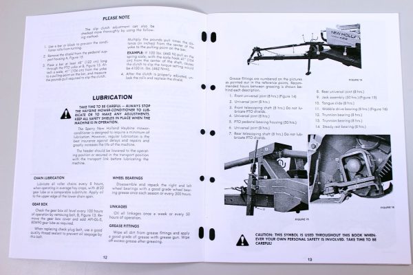 Set New Holland 495 Haybine Mower Conditioner Service Operators Owners Manual - Image 8