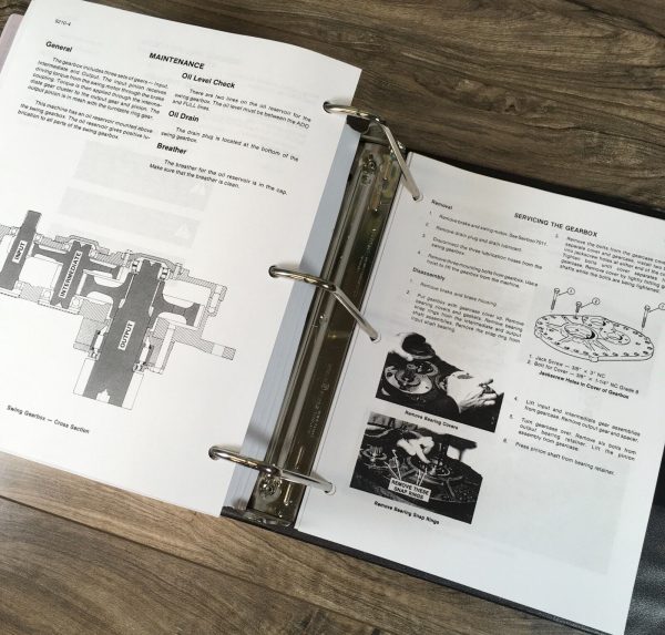 Case 1280 Excavator Service Manual Parts Catalog Operators Owners Repair Set - Image 12