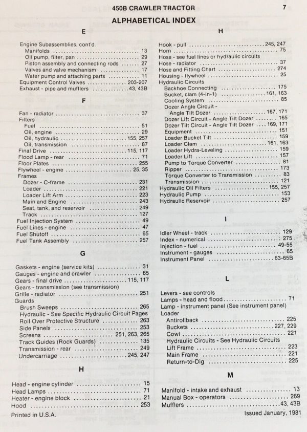 Case 450B Crawler Operators Parts Manual Catalog Owners Set Maintenance Book - Image 4