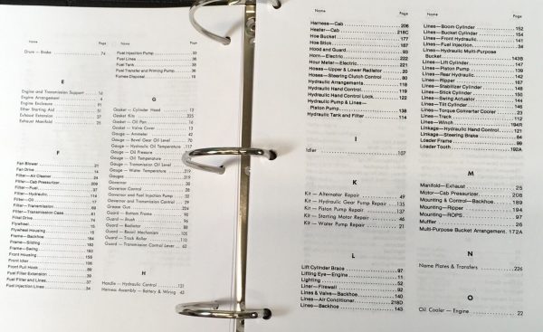 Service Parts Manual Set For Caterpillar 931B Track Loader SN 29Y1-Up Catalog - Image 4