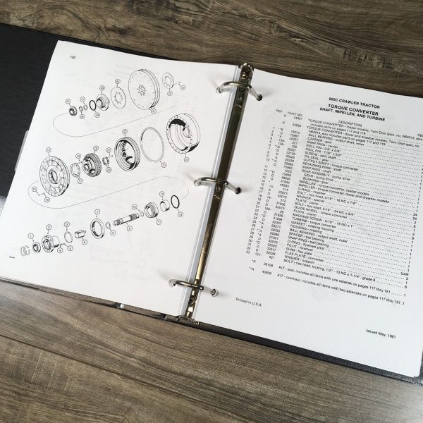 Case 850C Crawer Loader Dozer Parts Manual Catalog Book Schematic Exploded Views - Image 10