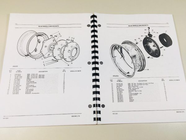 White 2-50 Field Boss Tractor Parts Catalog Manual - Image 5