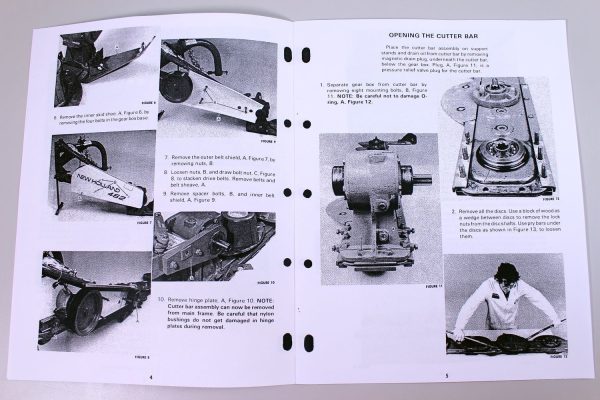 Set New Holland 442 462 Disc Mowers Service Operators Owners Repair Shop Manual - Image 3