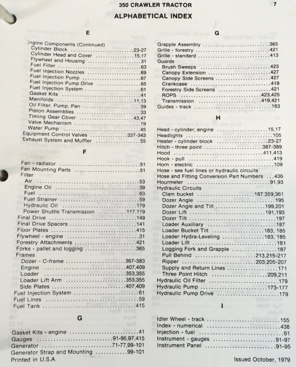 Case 350 Crawler Service Manual Parts Catalog Operators Repair Shop Dozer Loader - Image 6