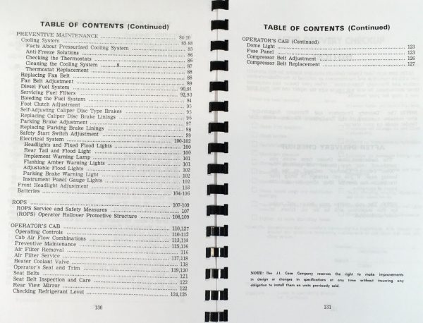 Case 1175 Tractor Operators Parts Manual Catalog Owners Set Serial No 8712001-Up - Image 7