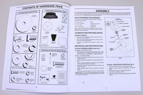 Craftsman 917.252550 Lawn Mower Garden Tractor Owners Operators Parts Manual - Image 2