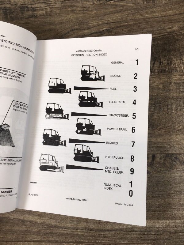 Case 450C 455C Crawler Dozer Loader Service Manual Parts Catalog Overhaul Repair - Image 5