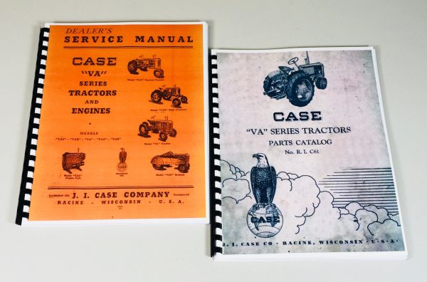 Case Va Series Tractors Vac Vah Vai Vao Vas Vae Service Parts Repair Manual Set