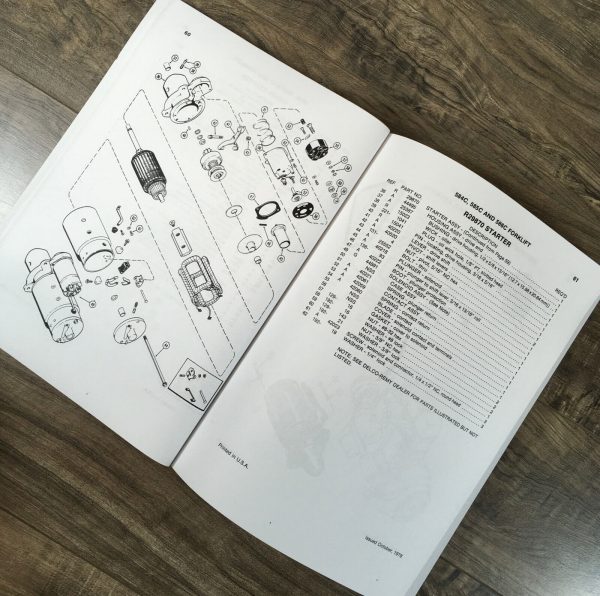 Case 584C 585C 586C Forklift Manual Parts Catalog Operators Owners Set Book - Image 7