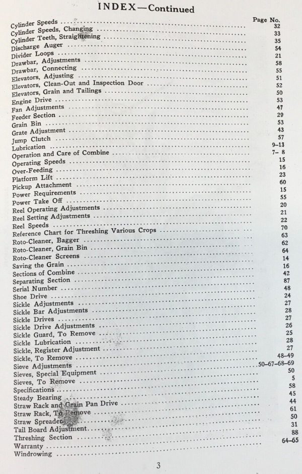 Case Model A Combine Operators Manual Owners Maintenance Adjustments More - Image 3